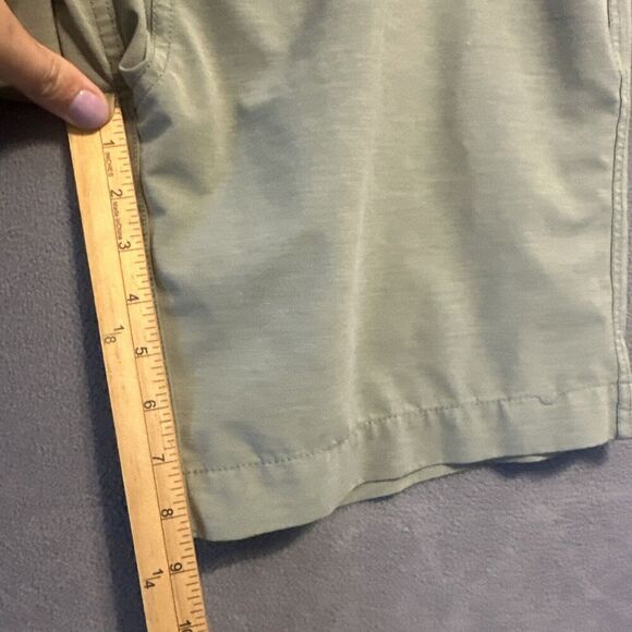 Faherty All Day Shorts Chino Drawstring Waist Casual Mens Size 36 Olive Green - Picture 8 of 13